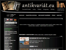 Tablet Screenshot of antikvariat.eu