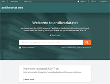 Tablet Screenshot of antikvariat.net